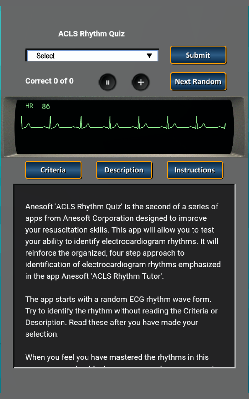 ECG and ACLS Mobile App – Anesoft Corporation