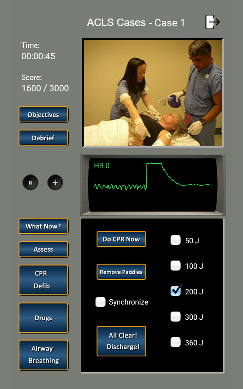 ACLS Sim Defibrillation